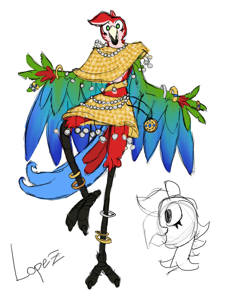 "Lopez Character Concept". Procreate. December 2024.