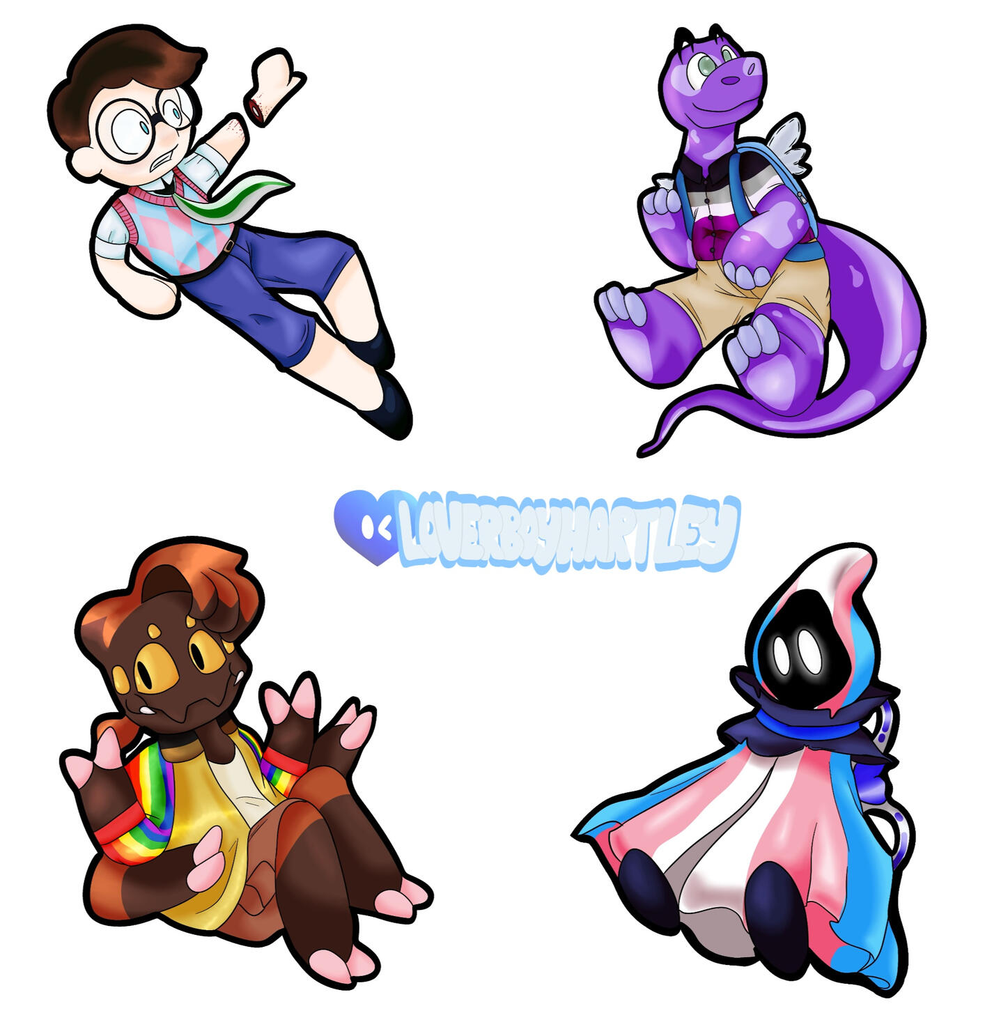 "Pride Character Keychains". Procreate. June 2023.