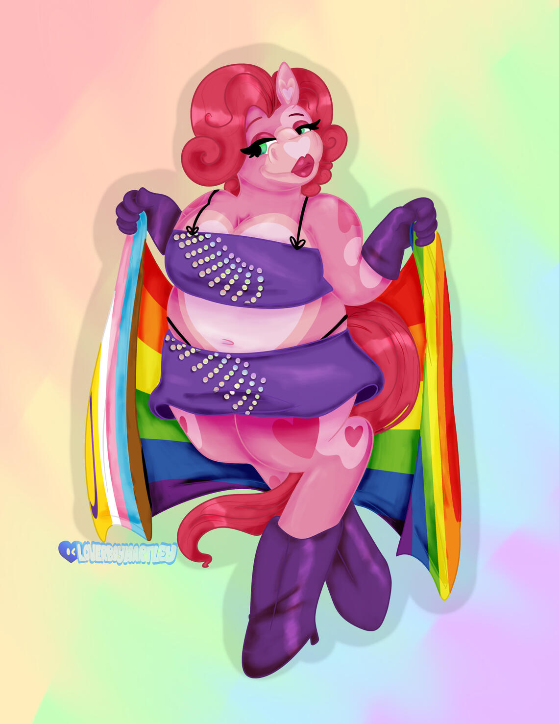 "Pride With Cordelia". Procreate. June 2025.