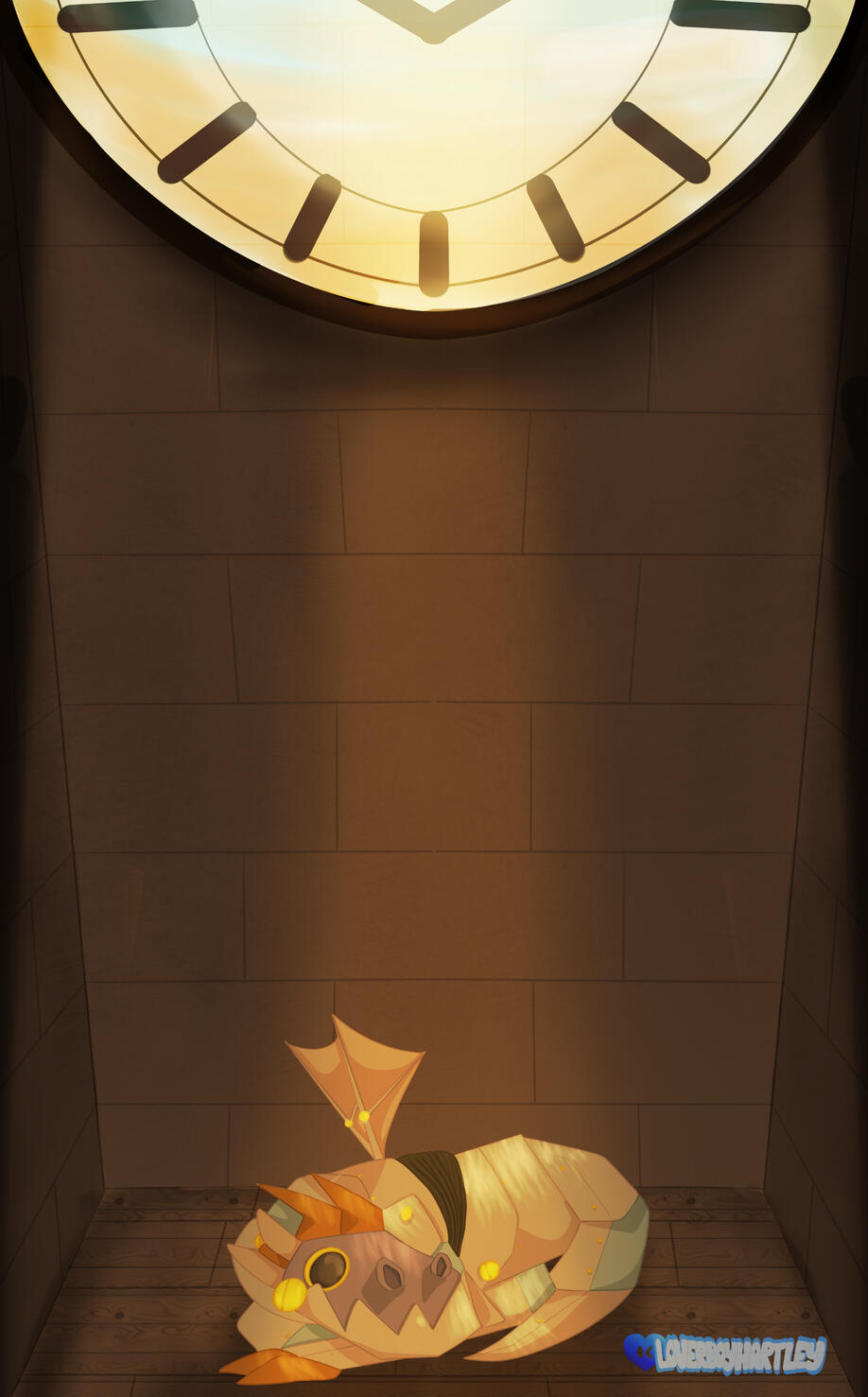 "Clockkeeper's Friend". Procreate. November 2023.