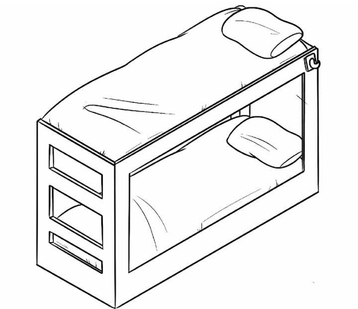 Medium prop, lined.
