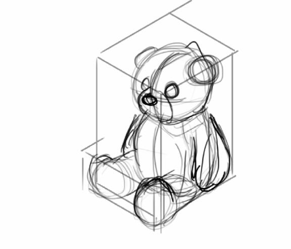 Small prop, rough sketch.