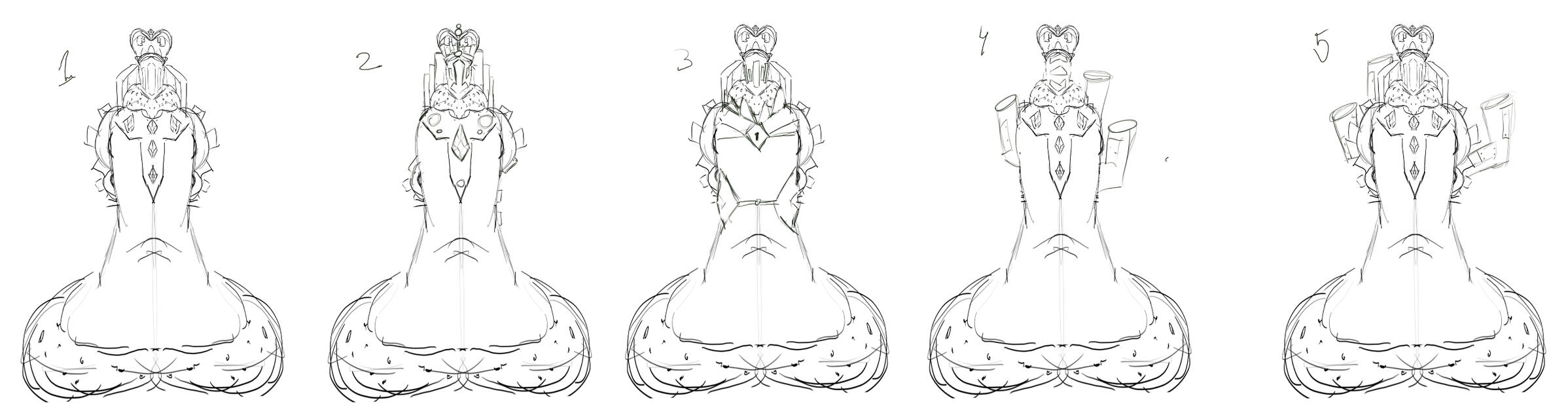 The Monarch, ideation details.